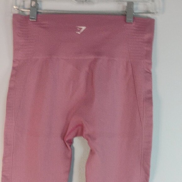 Gymshark Women's Leggings Soft Pink Athletic Active Wear Athleisure Yoga Sporty - Picture 4 of 7